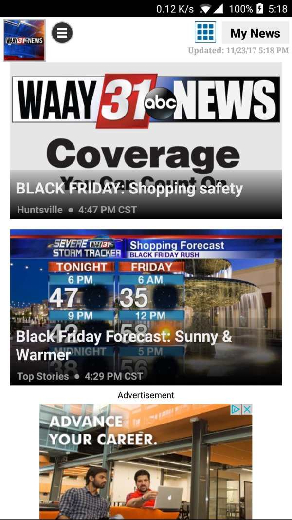 WAAY TV ABC 31 News screenshot 1