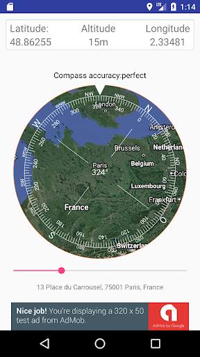 Boussole PRO - La boussole avec la carte satellite screenshot 3