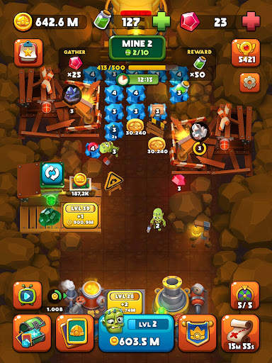 Idle Zombie Miner: Gold Tycoon screenshot 5