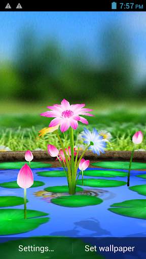 3D Flowers Touch Wallpaper screenshot 1