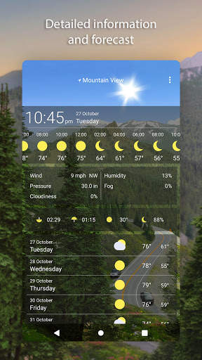 4 Season Road - Weather Live Wallpaper screenshot 2