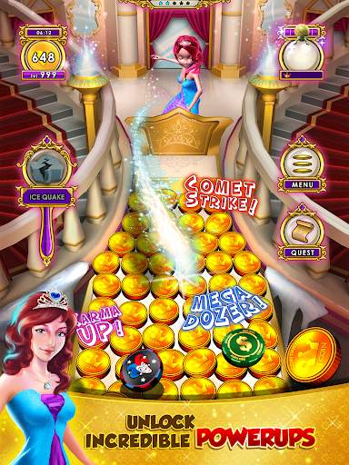 Princess Gold Coin Dozer Party screenshot 6