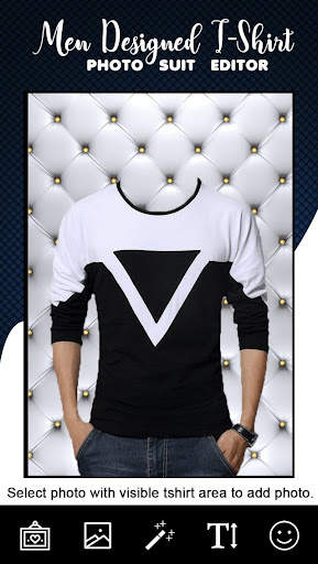 Man T Shirt Photo Suit screenshot 1