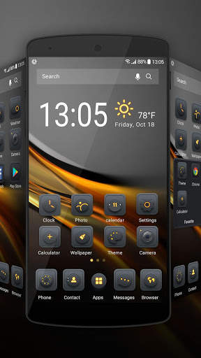 Blackgold Launcher theme for you screenshot 1