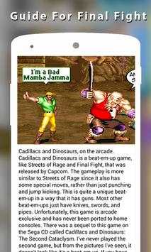 New Guide For Final Fight 1 تصوير الشاشة