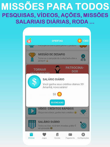 LuckyCash - Ganhe dinheiro e vales reais! screenshot 2