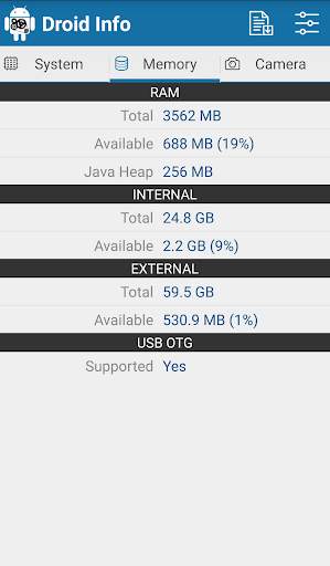Droid Hardware Info screenshot 4