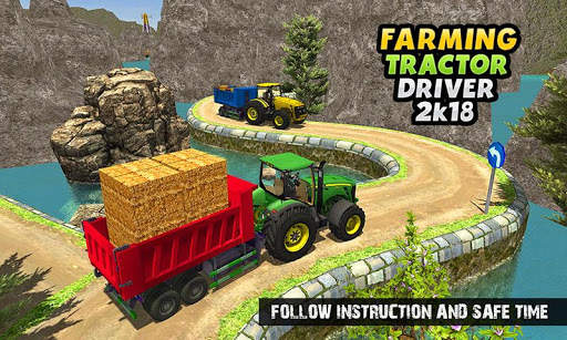 Real Tractor Cargo Transport : New Farming Game 3D screenshot 3