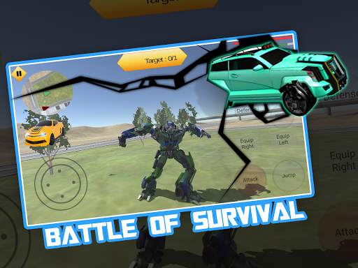 Extreme War of Robot -  Transform Car Fight screenshot 8