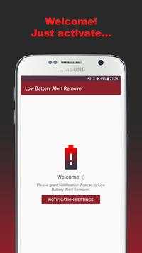 Low Battery Alert Remover screenshot 1