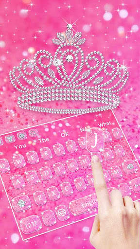 Pink Diamond Crown Keyboard screenshot 2