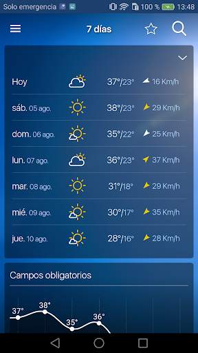 Freemeteo screenshot 2