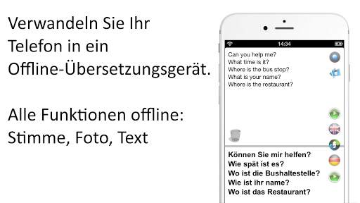 Offline Übersetzer-Rede, Text, Fotos in 8 Sprachen screenshot 1