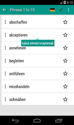 Ortak Almanca Fiiller - Almanca Öğrenin screenshot 5