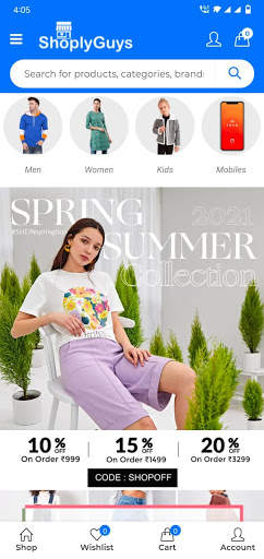ShoplyGuys Shopping App- Make Your Own Way screenshot 1