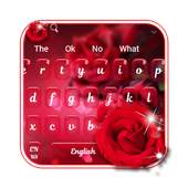 Beautiful Red Rose Keyboard 10001002