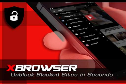 X Browser Proxy Unblock Websites screenshot 1