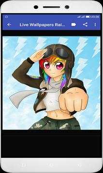 Live Wallpapers Rainbow Dash Styl screenshot 4