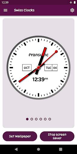 SwissClocks Live wallpaper screenshot 1