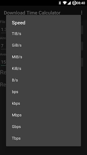 Download Time Calculator screenshot 4