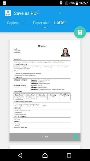 Easy CV Maker Resume Builder Free PDF Templates screenshot 5