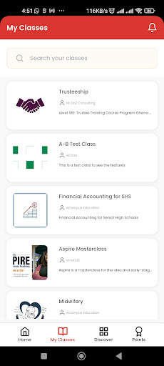 eCampus screenshot 2