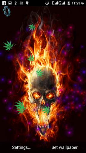 Skull Weed Live Wallpaper screenshot 2