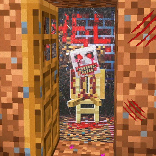 ikon Scary Doors Horror Minecraft