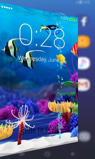 Aquarium Lock Screen Free screenshot 1