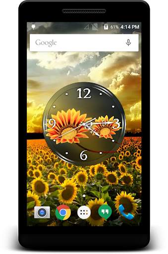 Flower Clock Live Wallpaper screenshot 3