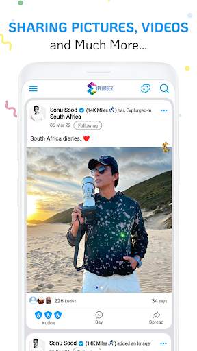 Explurger: Travel Social App 2 تصوير الشاشة
