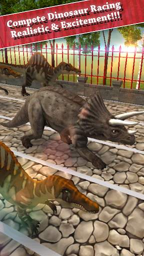 Triceratops Simulator Dinosaur Pet Racing 2017 screenshot 1