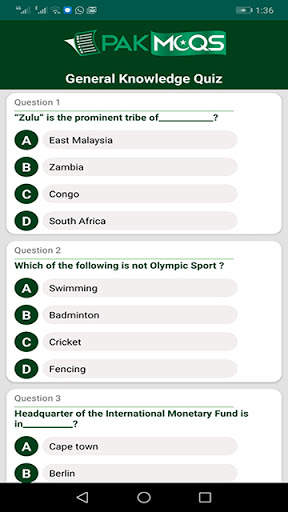 PakMcqs Quiz screenshot 6