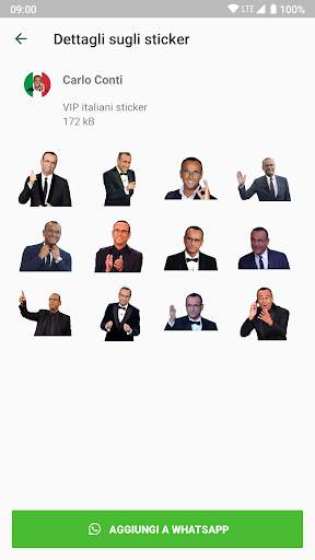 VIP italiani sticker per WhatsApp - WAStickerApps screenshot 7