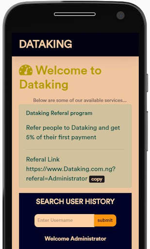 Dataking app screenshot 2