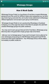Groups Finder for Whatsapp screenshot 6
