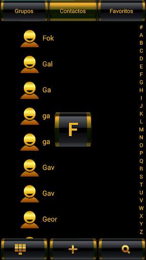 THEME GOLD BLACK 3 EXDIALER screenshot 4