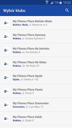 My Fitness Place App screenshot 1