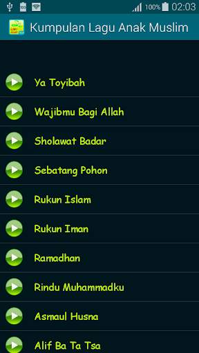 Kumpulan Lagu Anak Muslim screenshot 1