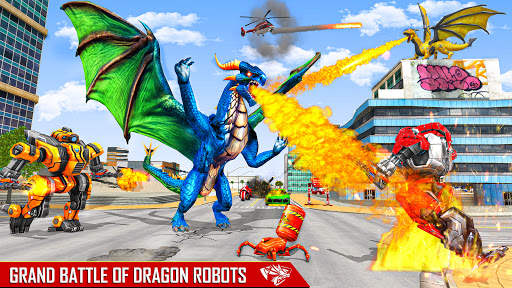 Dragon robot transformation 3D screenshot 4