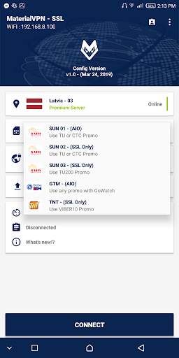 MaterialVPN sLite screenshot 4