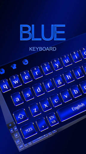 Cool Blue Keyboard screenshot 1