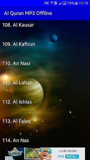 Al Quran MP3 Offline screenshot 3