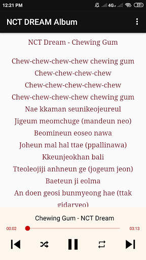 NCT DREAM Song Offline 2020   Lyrics screenshot 4