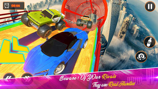 Mega Ramp Car Stunt Race - Double Chain Car Game screenshot 2