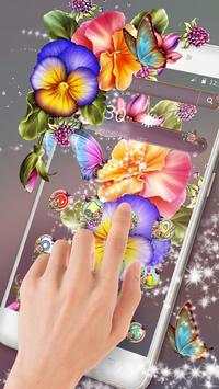 Beautiful Shiny Flower Theme screenshot 2