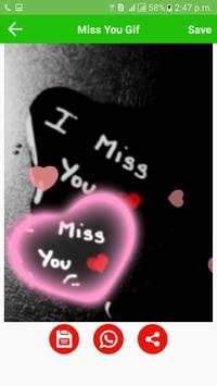 Miss You Gif screenshot 4