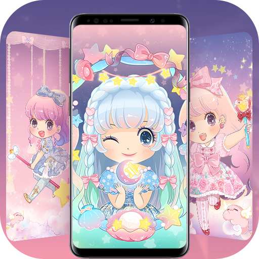 Cute Cartoon Live Wallpaper &amp; Launcher Themes icon