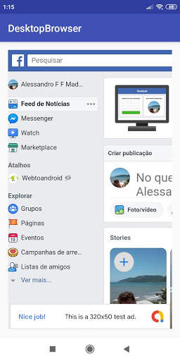 Desktop Website View Browser screenshot 4