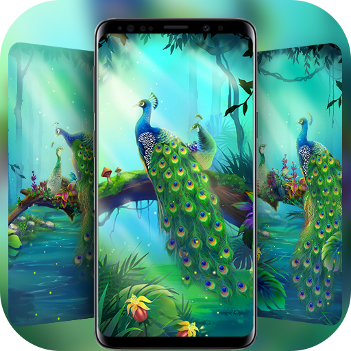Peacock Live Wallpaper &amp; Launcher Themes icon
